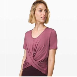 Lululemon Do the Daily Short Sleeve Top in Plumful
